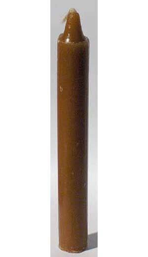 Brown 6" Household Candle