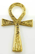 2 3/8" x 4" Ankh brass