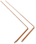 (set of 2) 12" x 4 3/4" copper Drowsing Rod