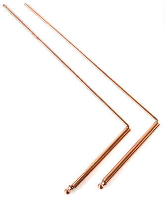 (set of 2) 12" x 4 3/4" copper Drowsing Rod