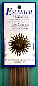 16/pk Rain Goddess escential essences incense sticks