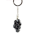 Back Obsidian wire bag keychain