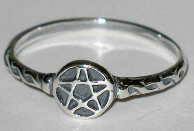 Pentagram ring size 6 sterling