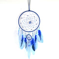 6 3/4" x 22" Lapis & Aquamarine dreamcatcher